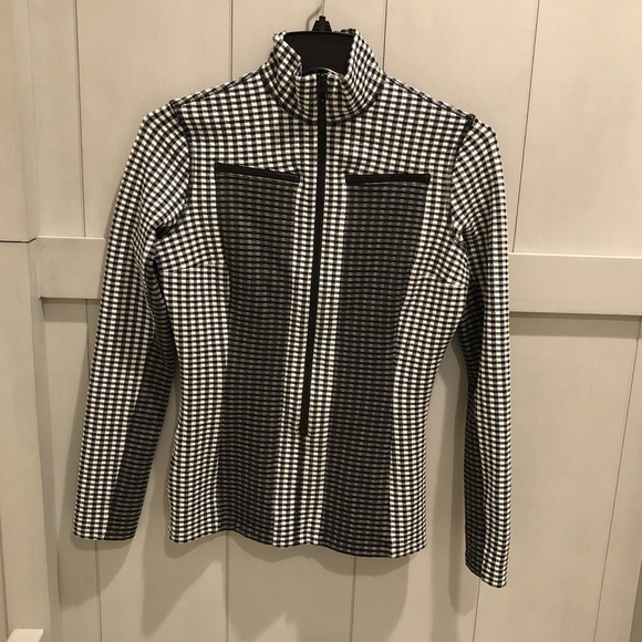 Proenza Schouler Checkered Turtleneck Zip Up - Picture 3 of 7